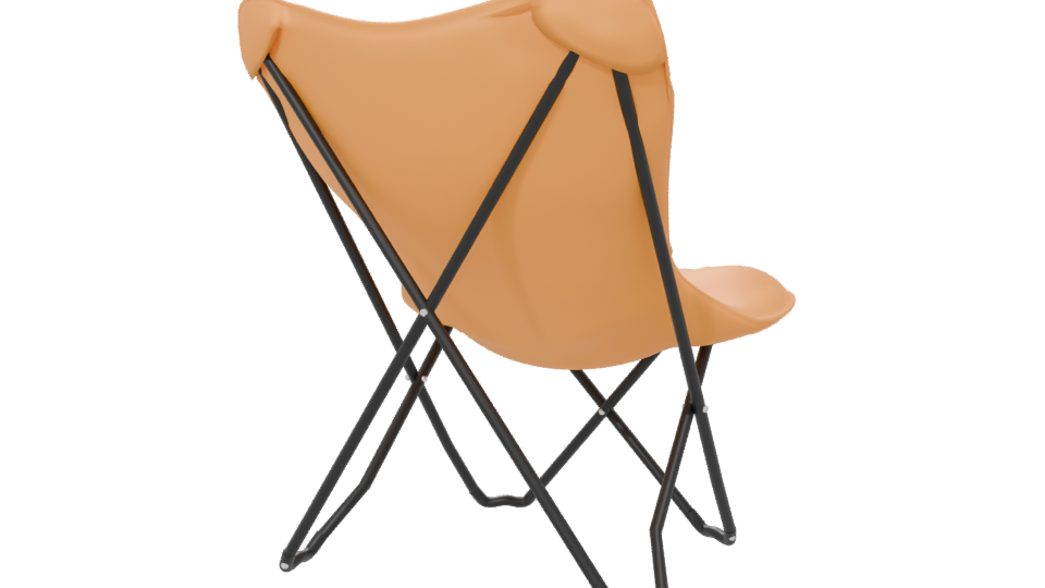 Stylish Folding Outdoor Chair Model - Professional 3D Model Render 6