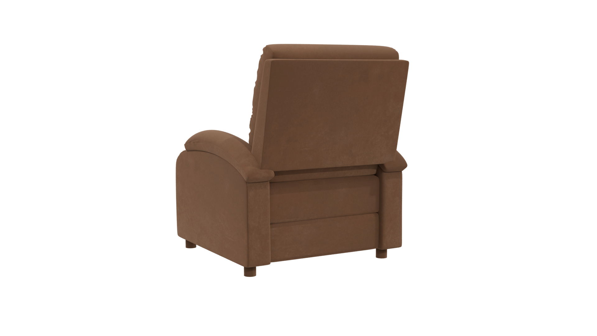 Stylish Brown Recliner Chair 3D - Professional 3D Model Render 4