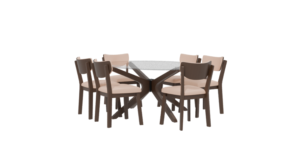 Elegant Modern Dining Set 3D Model - Professional 3D Model Render 13