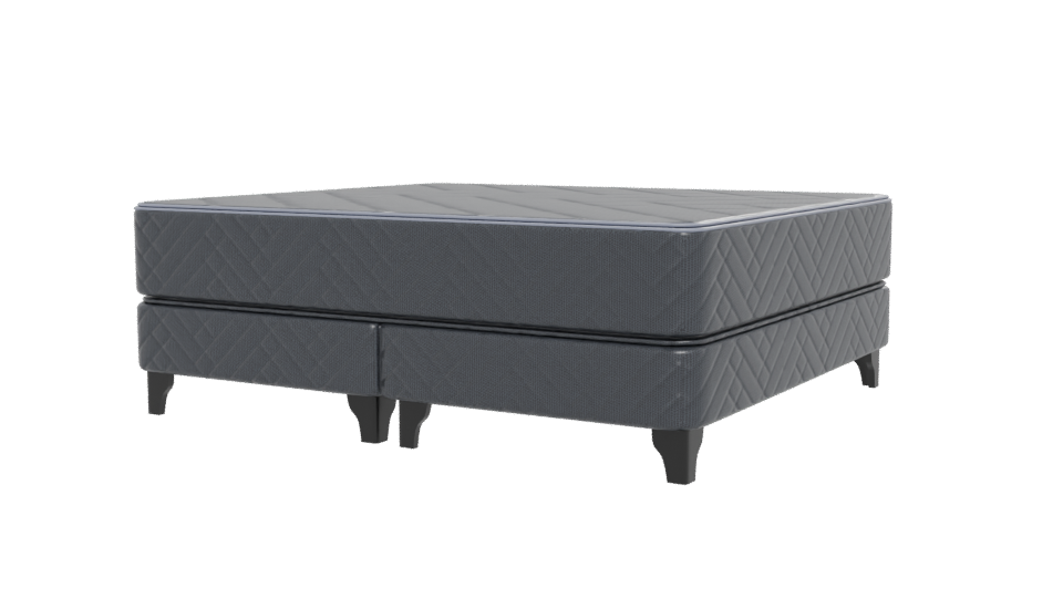 Stylish King Size Bed Model - Professional 3D Model Render 12