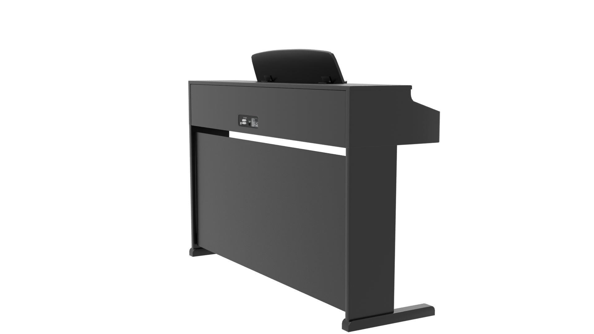 Elegant Digital Piano Model 3D - Professional 3D Model Render 7