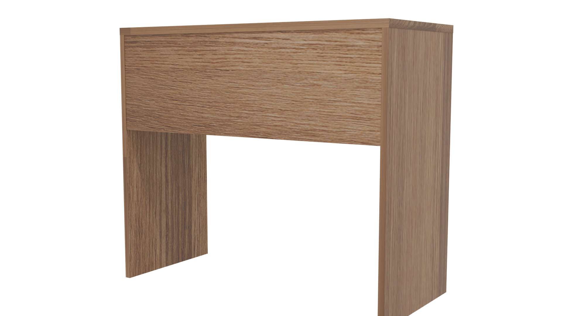 Minimalist Wooden Desk Model - Professional 3D Model Render 6
