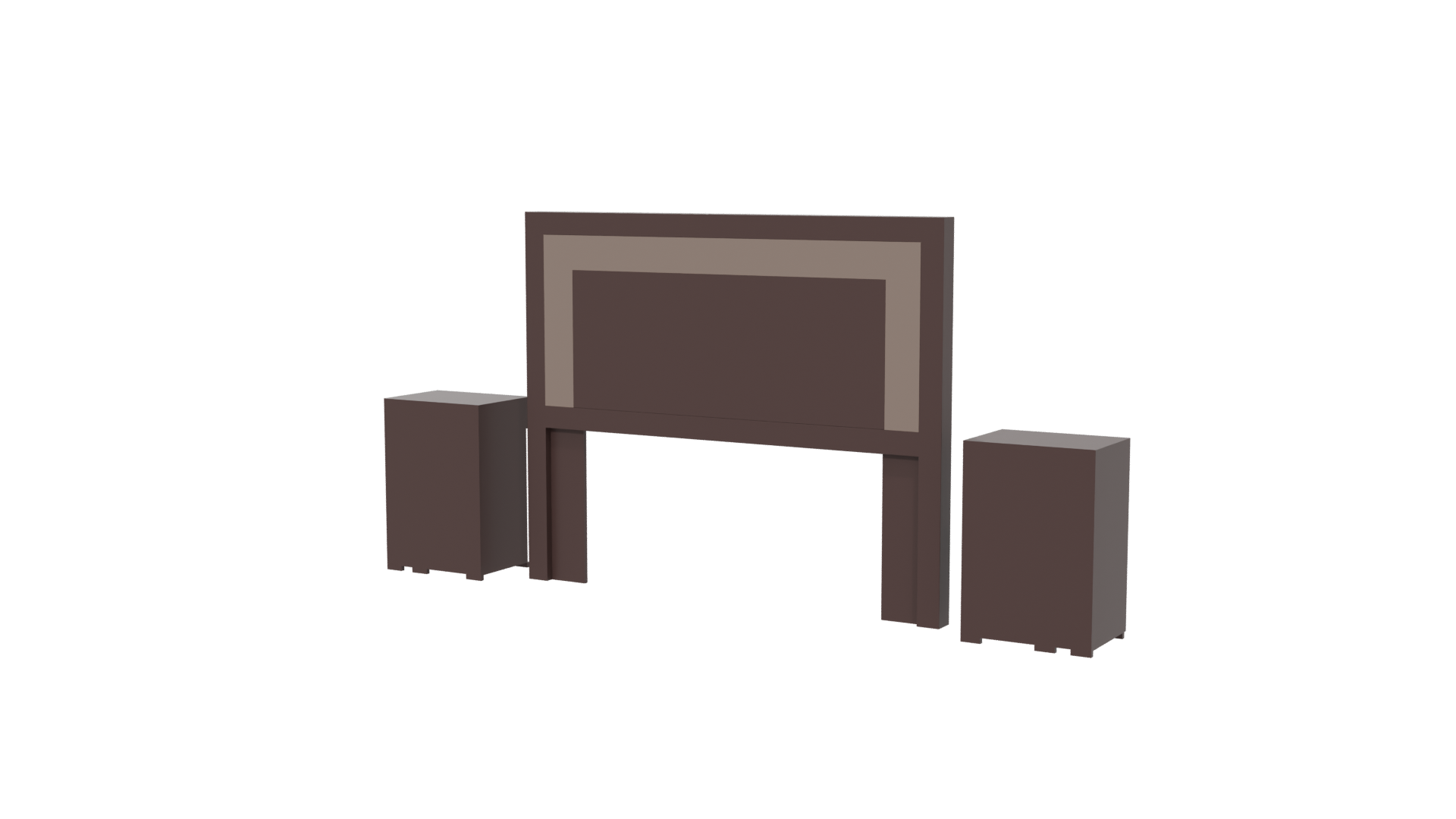 Stylish Bedroom Furniture Set 3D - Professional 3D Model Render 6