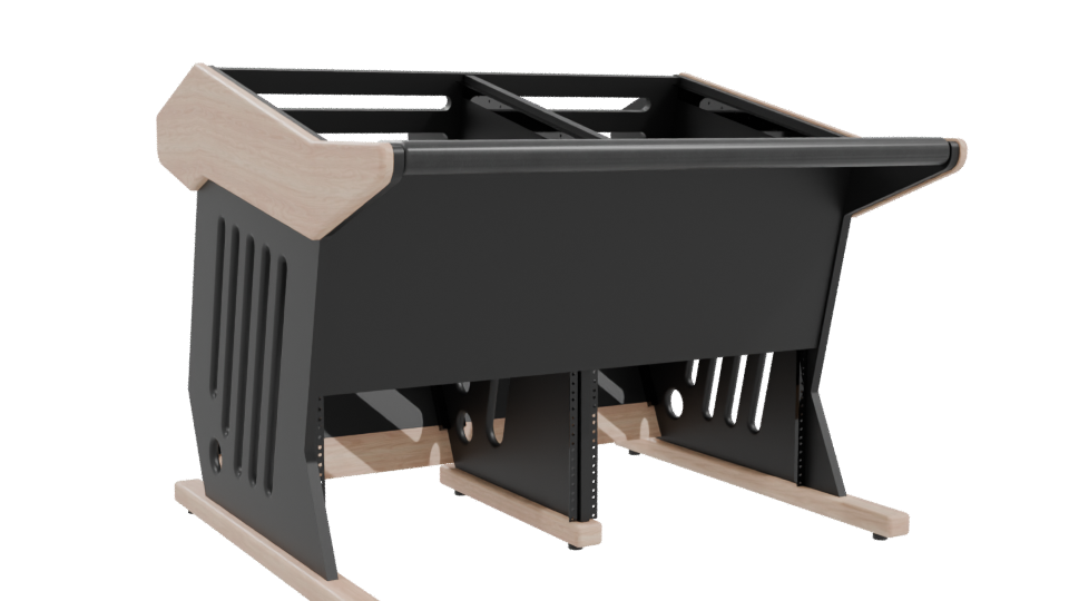 Modern Black Console Table 3D - Professional 3D Model Render 10