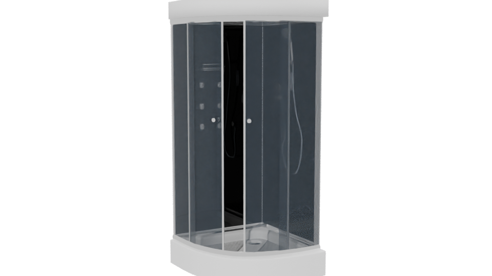 Stylish Shower Cubicle 3D Model - Professional 3D Model Render 13