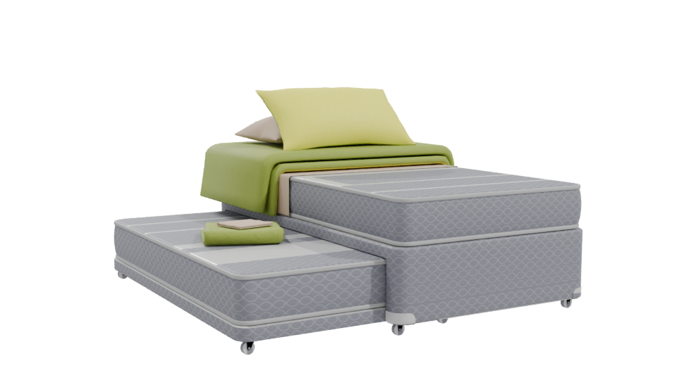 Stylish Double Bed Model - Professional 3D Model Render 10