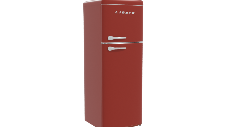 Retro Refrigerator 3D Model - Professional 3D Model Render 10