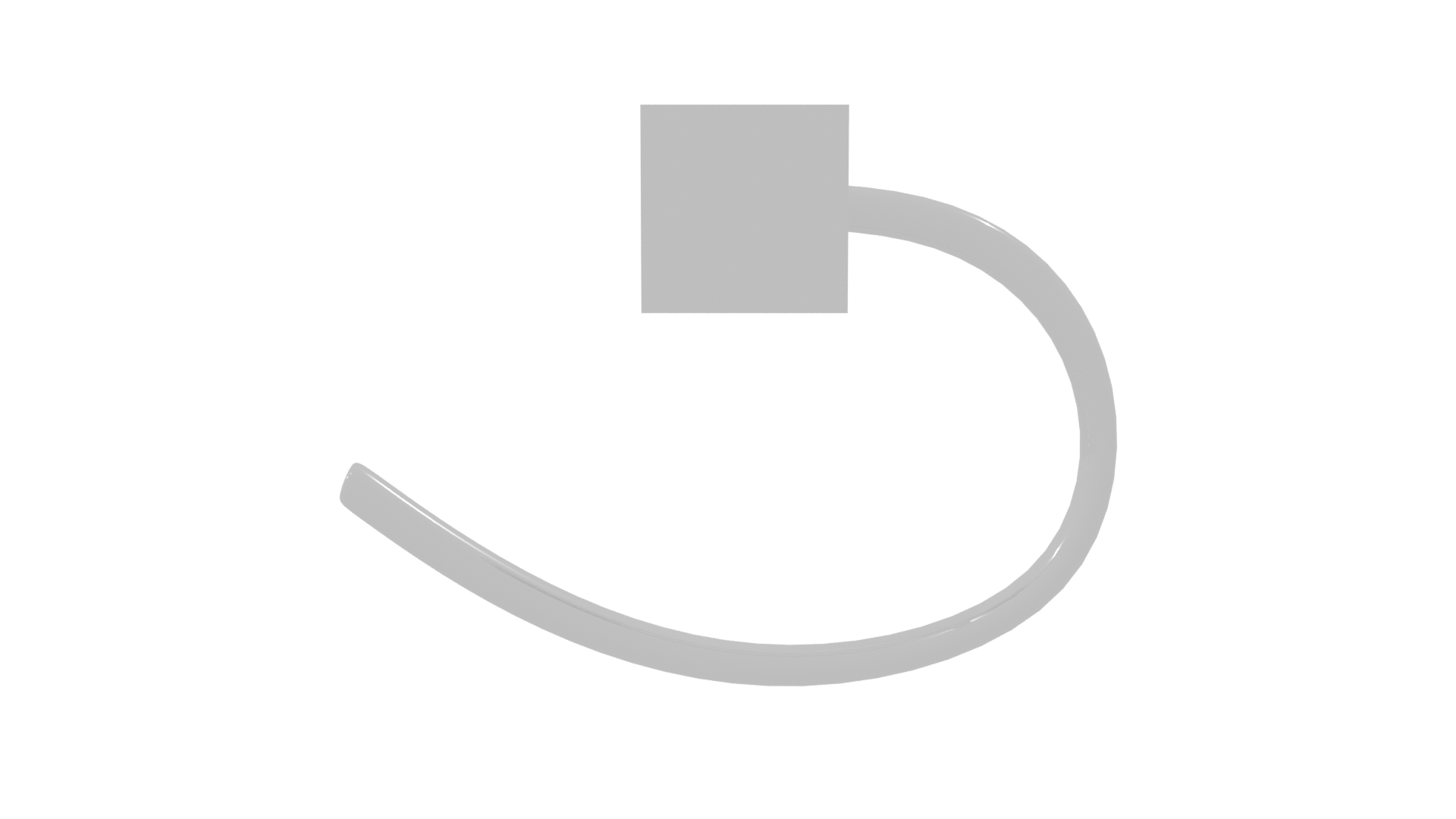 Modern Door Handle 3D Model - Professional 3D Model Render 8