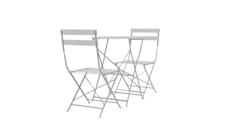 Stylish Bistro Table Set 3D - Professional 3D Model Render 9