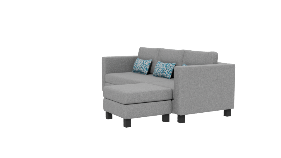 Stylish Grey Sofa 3D Model - Professional 3D Model Render 13