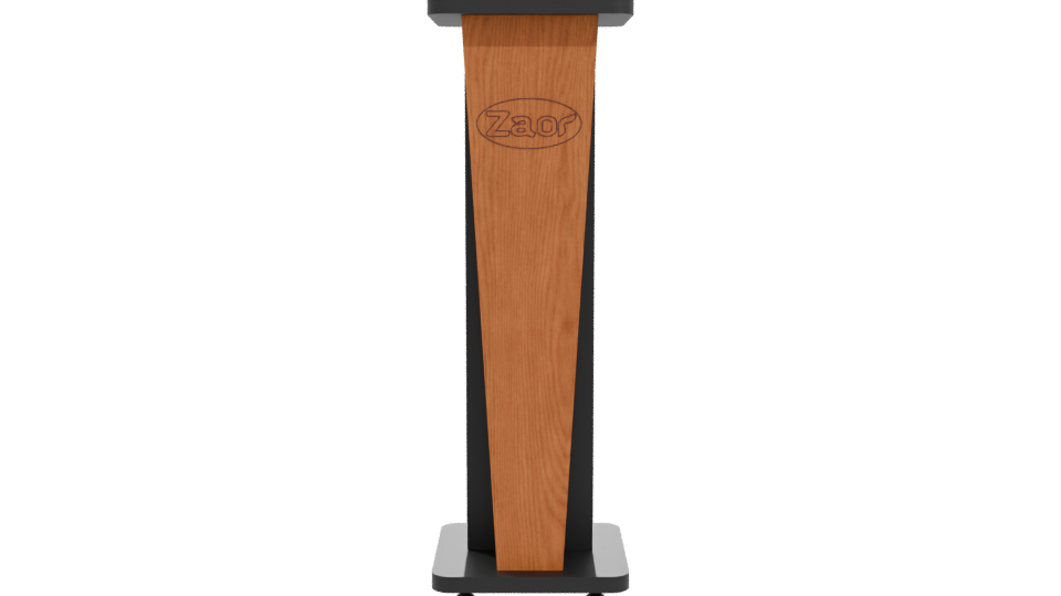 Contemporary Wooden Podium Model - Professional 3D Model Render 11