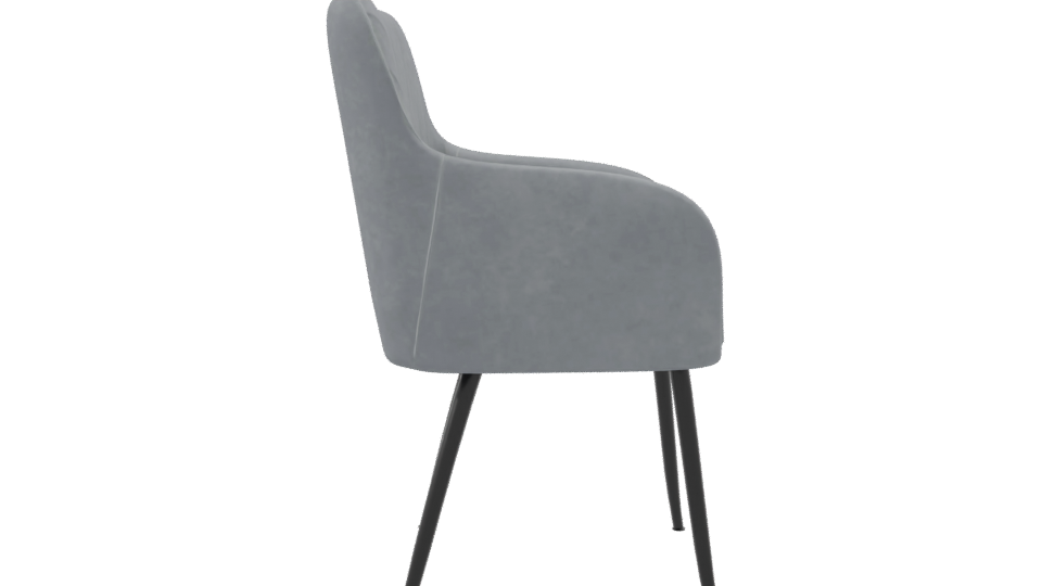 Modern Gray Occasional Chair 3D - Professional 3D Model Render 8