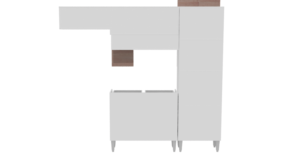 Stylish Modern Kitchen Cabinet 3D - Professional 3D Model Render 5