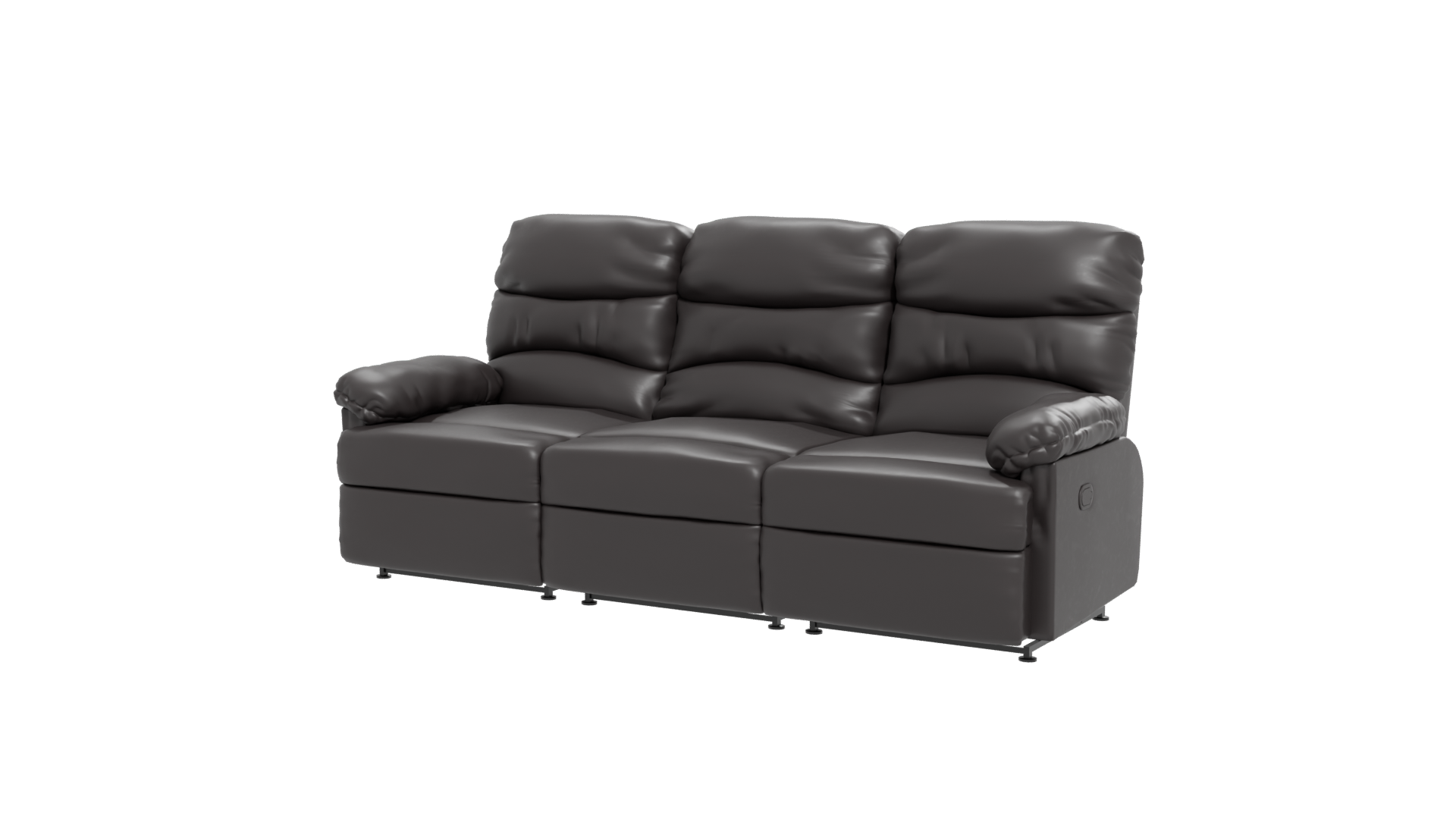Reclinable Brown Couch 3D Model - Professional 3D Model Render 12
