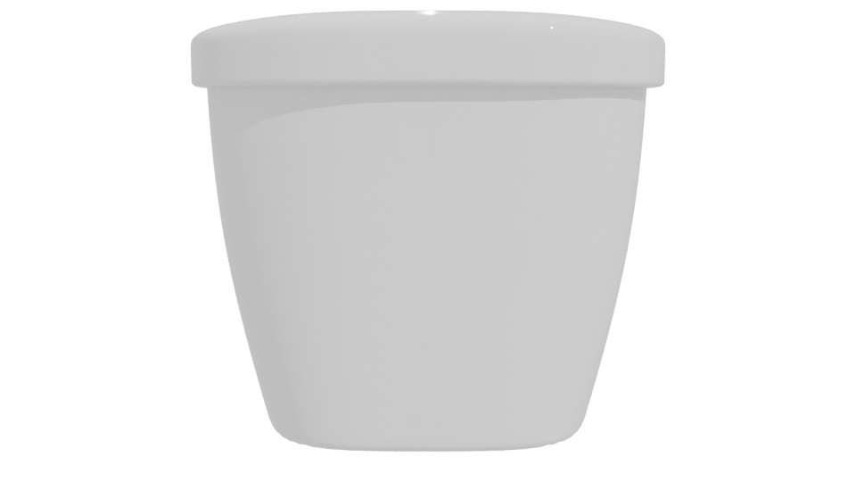 Minimalist White Pot 3D Model - Professional 3D Model Render 11
