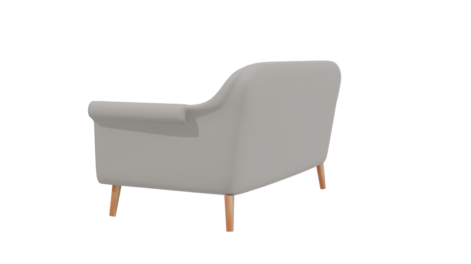 Stylish Modern Two-Seat Sofa - Professional 3D Model Render 3