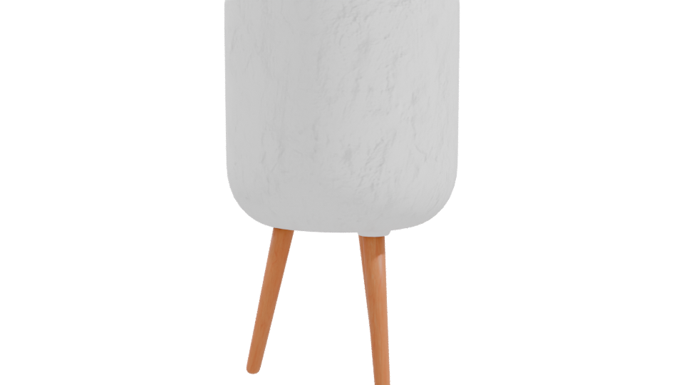 White Planter with Stand 3D - Professional 3D Model Render 10