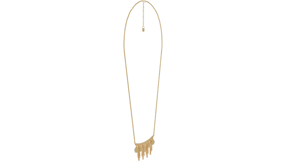Elegant Gold Pendant Necklace 3D - Professional 3D Model Render 3