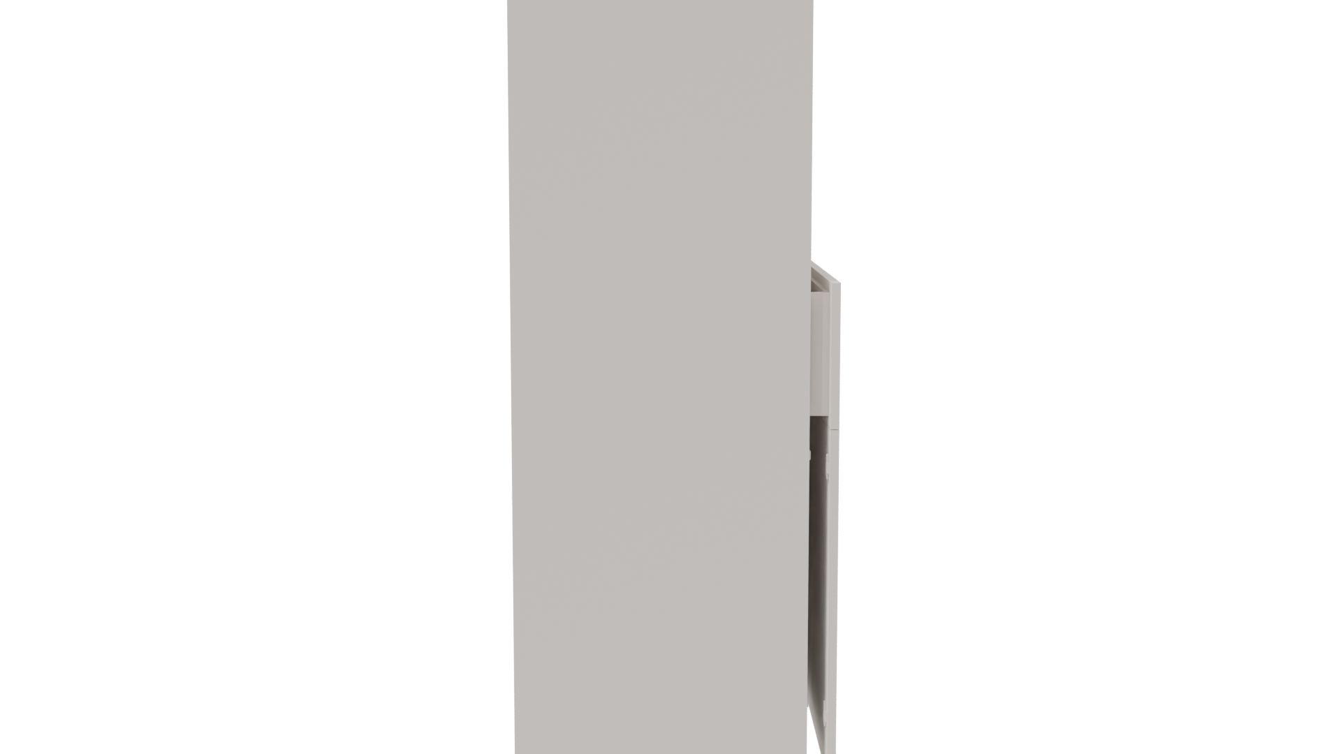 Minimalist Storage Cabinet 3D Model - Professional 3D Model Render 3