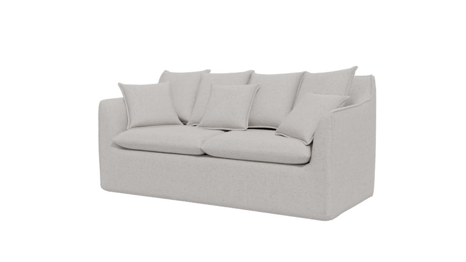 Stylish White Sofa 3D Model - Professional 3D Model Render 12