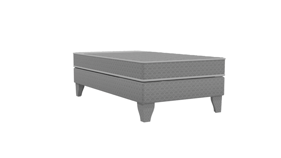 Stylish Modern Bed 3D Model - Professional 3D Model Render 4