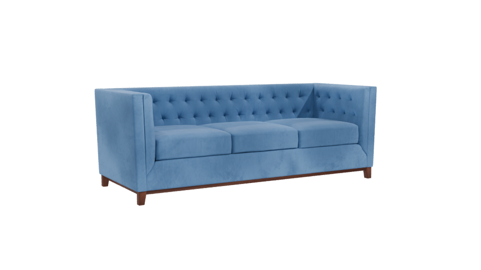 Sofá Roma 3C Velvet Sofa 3D - Professional 3D Model Render 10
