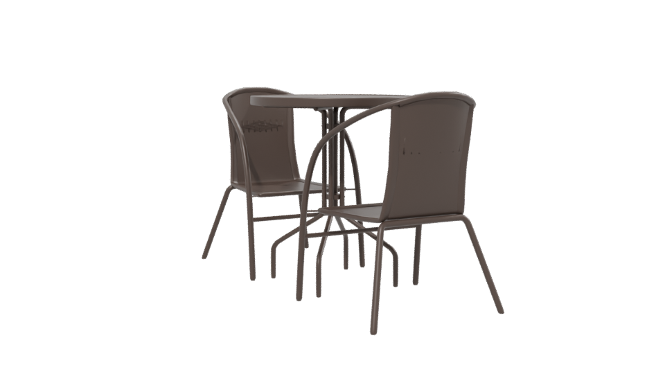 Stylish Outdoor Dining Set 3D - Professional 3D Model Render 13