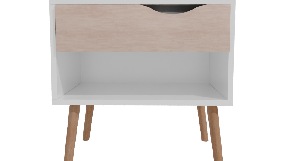 Minimalist Nightstand 3D Model - Professional 3D Model Render 11