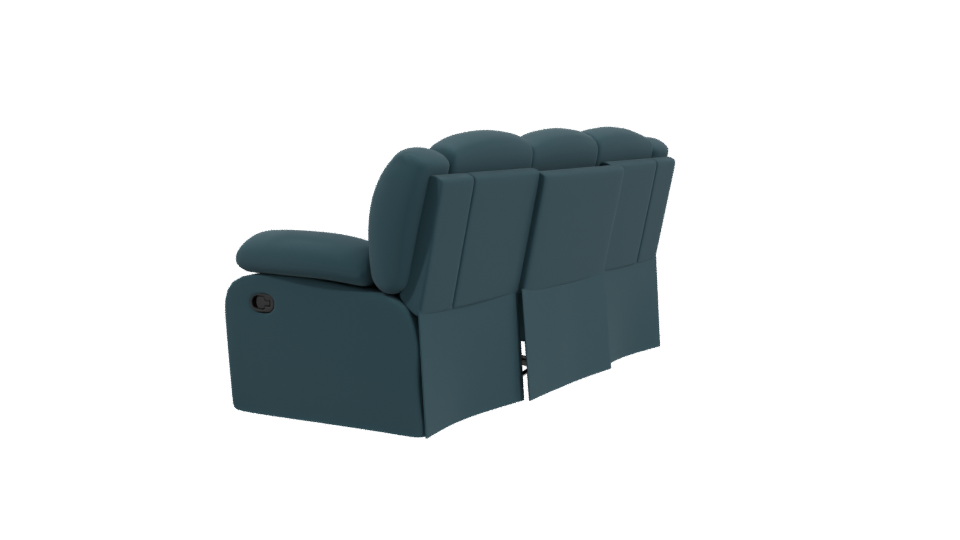 Sleek Modern Fabric Sofa - Professional 3D Model Render 3