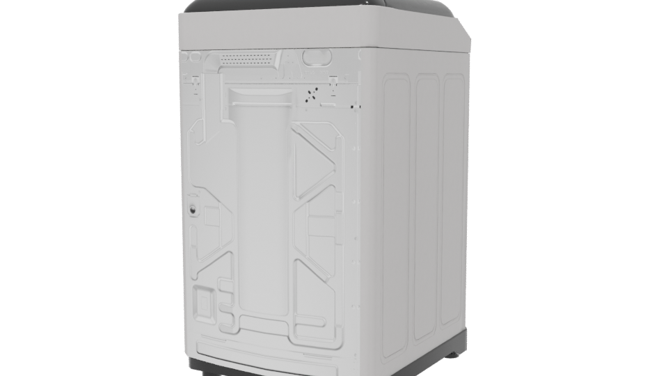 Compact Washing Machine 3D Model - Professional 3D Model Render 6