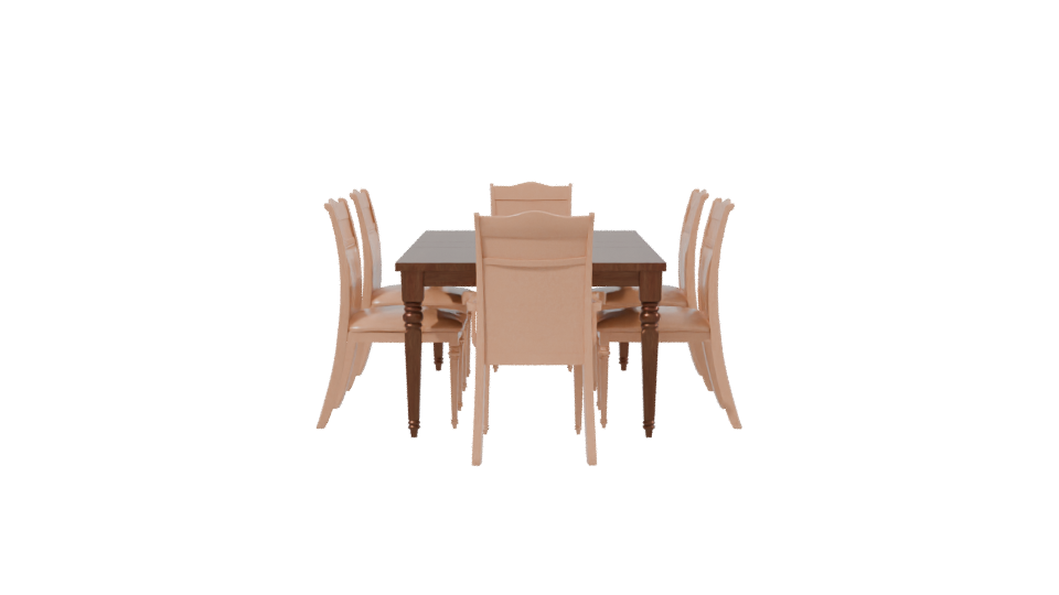 Oxford Dining Set 3D Model - Professional 3D Model Render 2