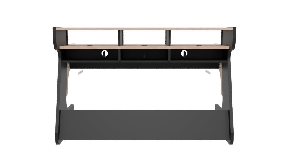 Contemporary Corner Desk Model - Professional 3D Model Render 5