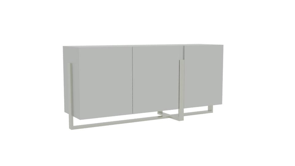 Sleek Minimalist Cabinet Model - Professional 3D Model Render 10