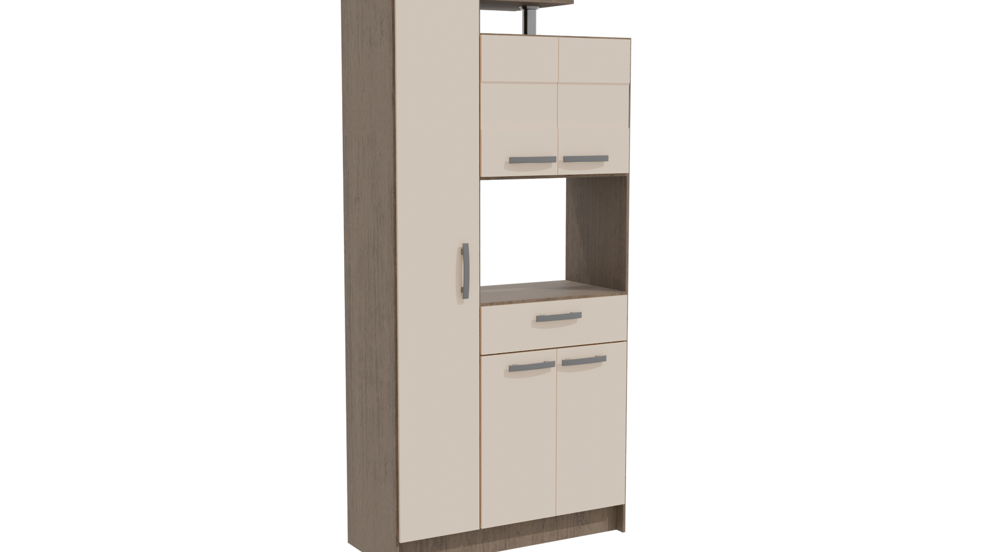 Modern Two-Door Kitchen Cabinet 3D - Professional 3D Model Render 10