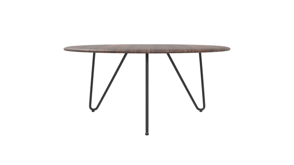 Stylish Round Wooden Table 3D - Professional 3D Model Render 5