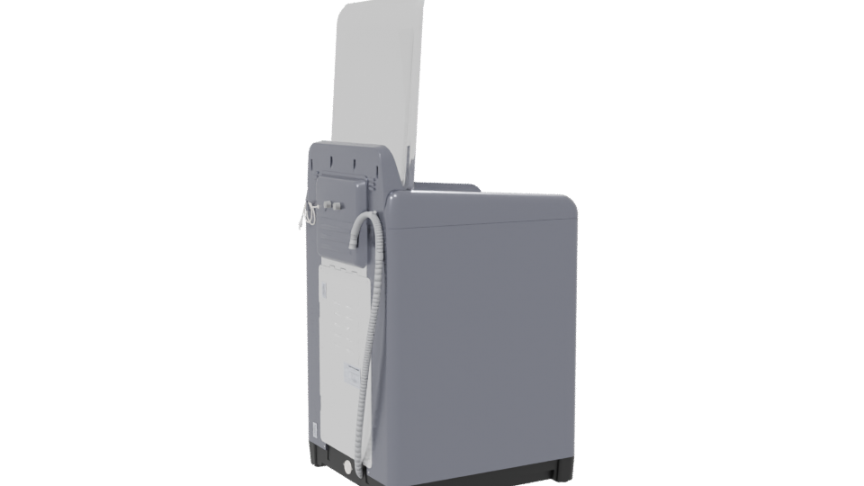 Top Load Washing Machine Model - Professional 3D Model Render 7