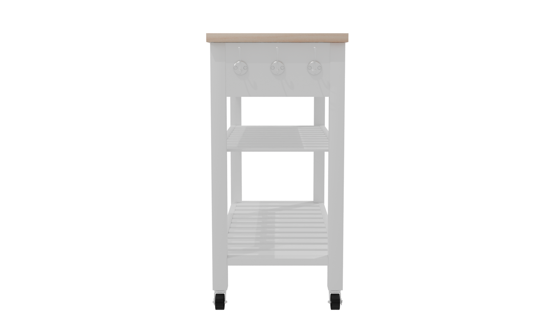 Stylish Modern Kitchen Trolley 3D Model - Professional 3D Model Render 8