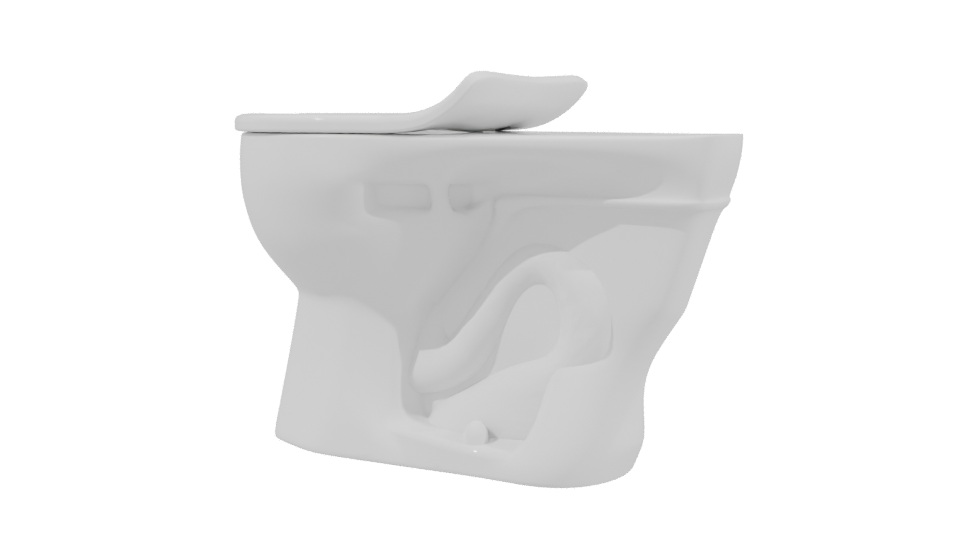 Minimalist Toilet 3D Model - Professional 3D Model Render 3