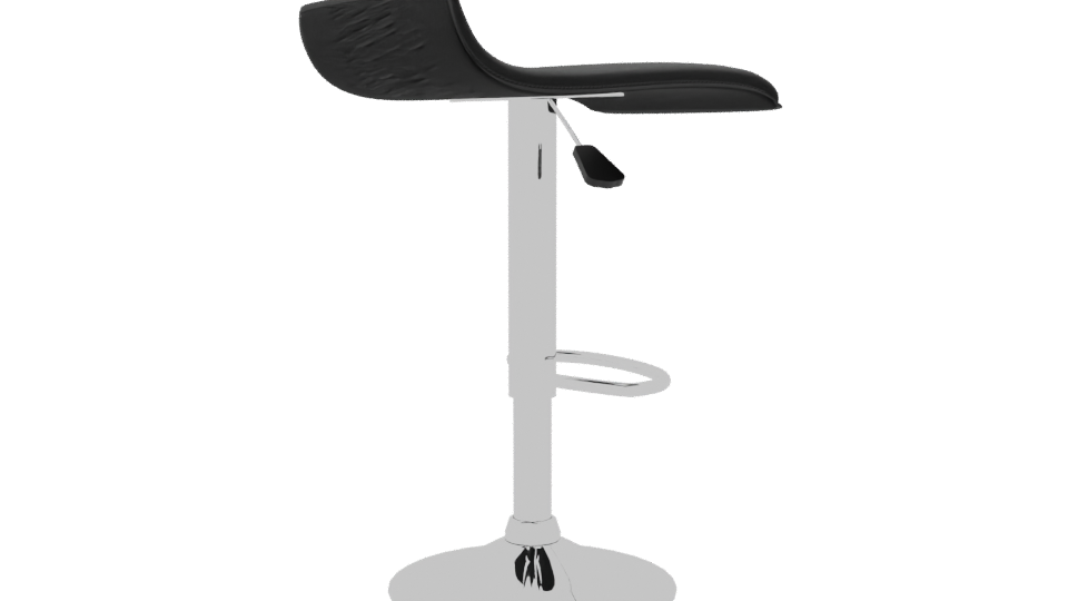 Sleek Modern Bar Stool 3D - Professional 3D Model Render 7