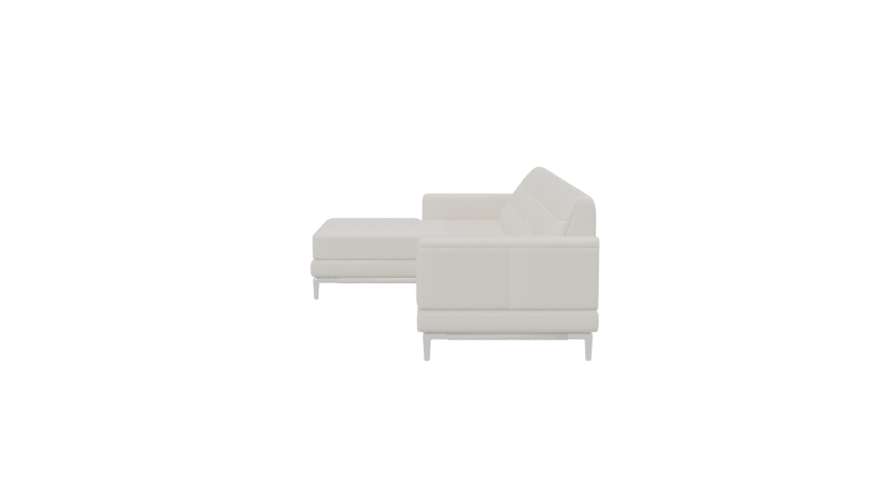 Modern Leather Sectional Sofa 3D - Professional 3D Model Render 2