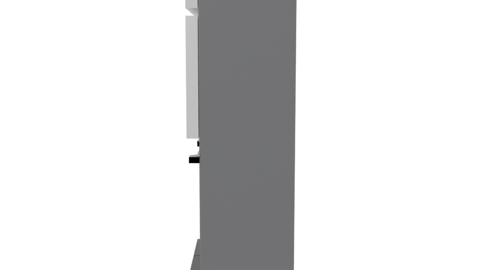 SBS LG GM47MPZ French Door Refrigerator 3D - Professional 3D Model Render 2