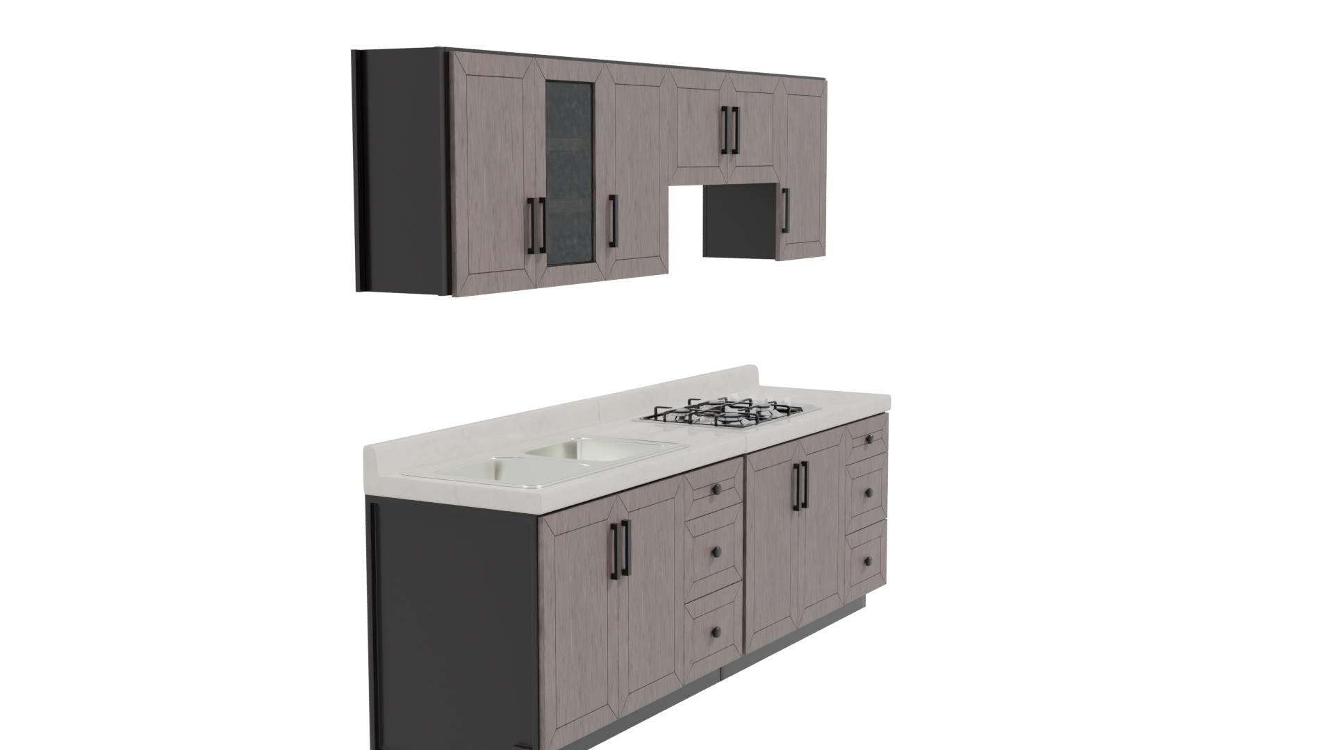 Cocina Integral Monaco 3D Model - Professional 3D Model Render 9