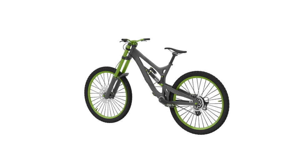 Dynamic Mountain Bike 3D Model - Professional 3D Model Render 3