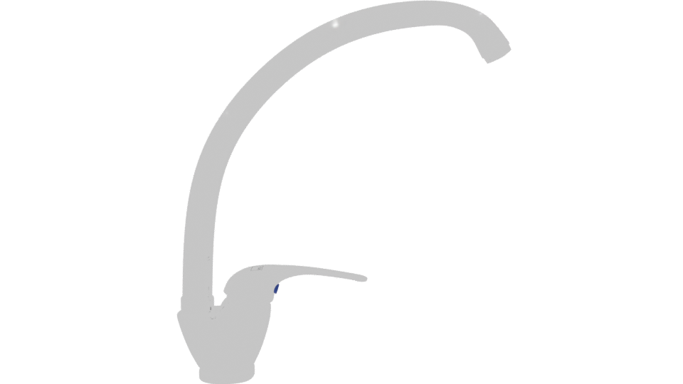 Sleek Modern Kitchen Faucet 3D - Professional 3D Model Render 8