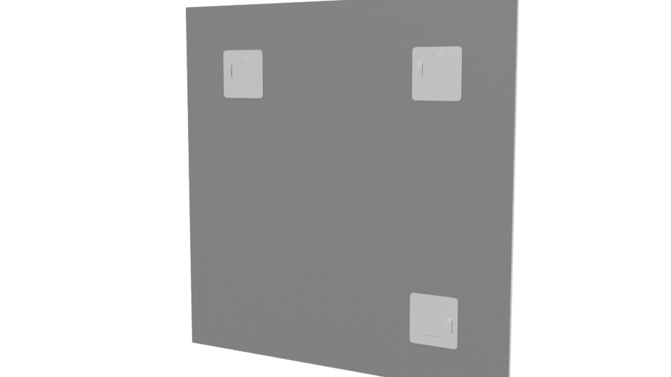 Sleek Metal Panel 3D Model - Professional 3D Model Render 6