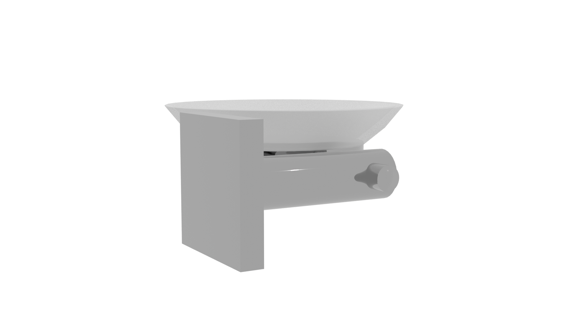 Modern Wall-Mounted Dish Holder - Professional 3D Model Render 10
