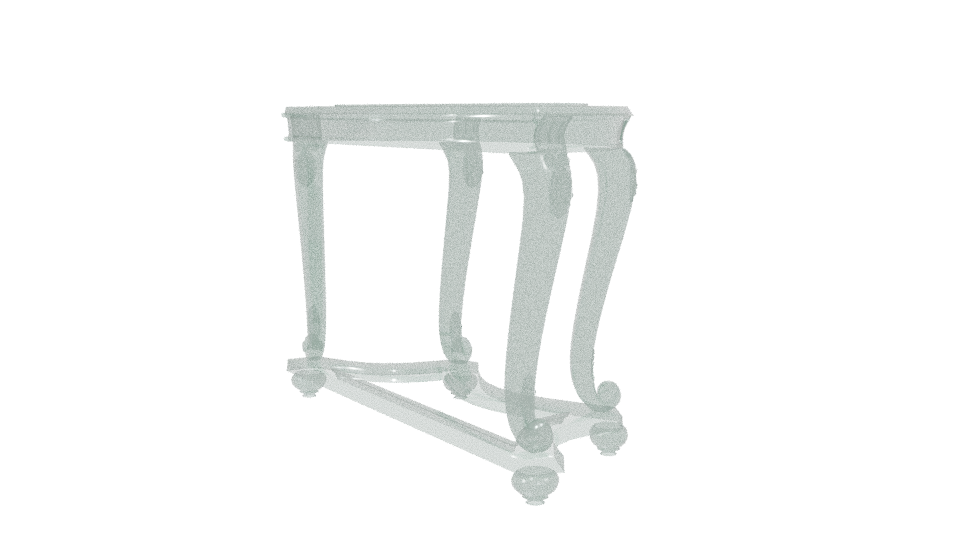 Elegant Vintage Console Table 3D - Professional 3D Model Render 7