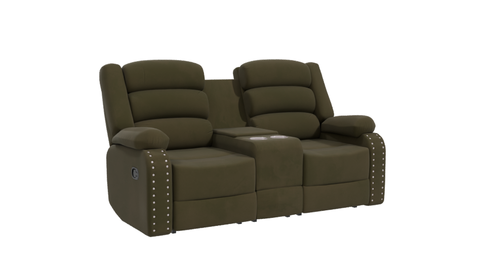 Stylish Reclining Sofa 3D Model - Professional 3D Model Render 10