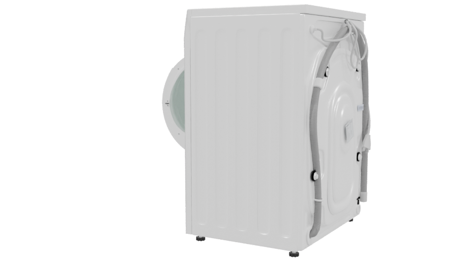 High-Efficiency Washing Machine Model - Professional 3D Model Render 3