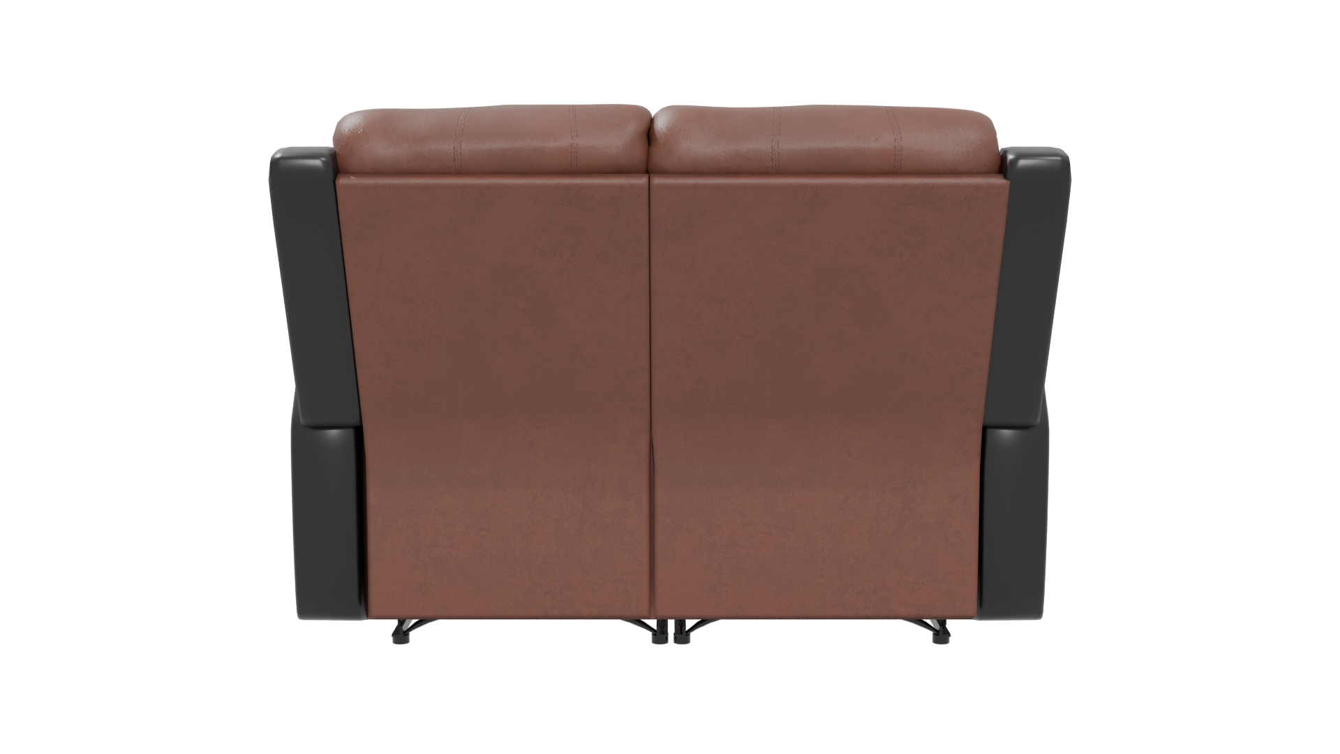 Contemporary Brown Reclining Sofa 3D Model - Professional 3D Model Render 5
